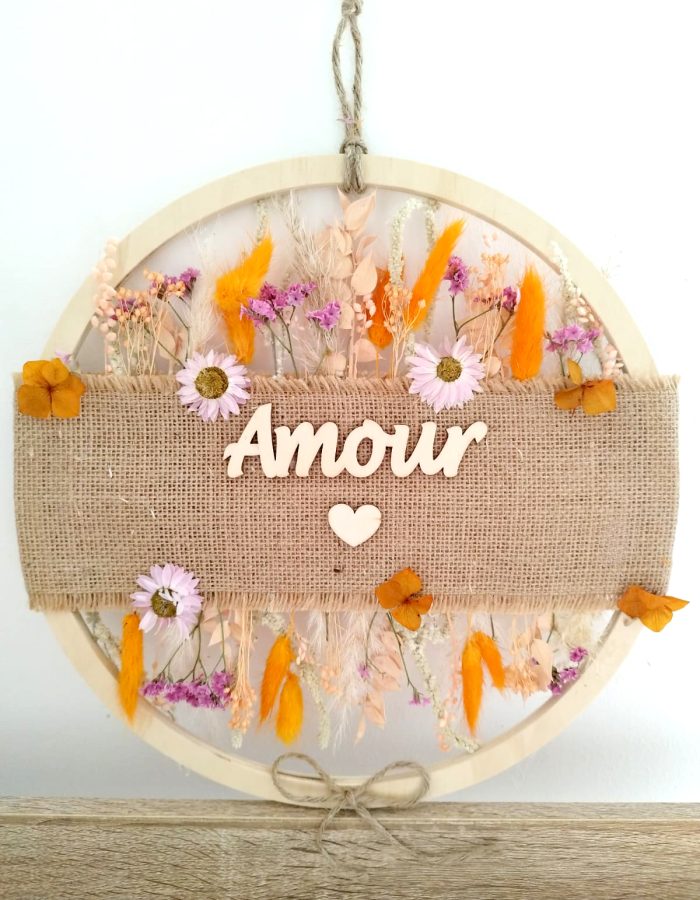 Cercle amour bois